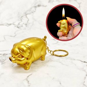 ( HCM BÁN SỈ ) MÓC KHOÁ HÌNH CON HEO VÀNG 2IN1 NHƯ HÌNH KIM LOẠI