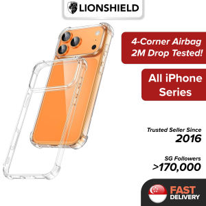 LionShield iPhone 17 Pro Max/17 Pro/17/17 Air/16 Pro Max/16 Pro/16/16e/Plus/15/14/13/12/11/XR/XS/SE/8/7 Lucid Case - Hard/Soft Clear Phone Casing Cover
