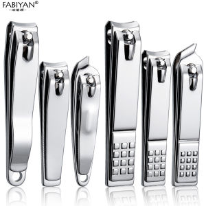 Nail Clippers Set Stainless Steel Fingernail & Thick Toenail & Ingrown ClippersNail Clipper Cutter Metal Case for Men and Women