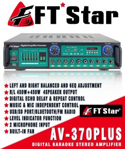 FT STAR Stereo Mixing Power Amplifier with Equalizer/ Bluetooth /USB-450Wx2(AV-370PLUS)