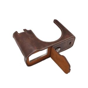 Leather Camera Cover For GFX100RF Offering Shock Absorption And Unobstructed Control Accessibility