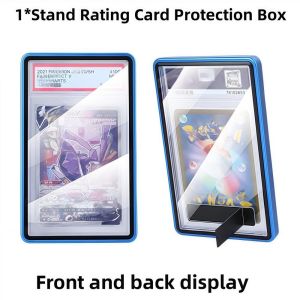 ROLL with Stand PSA/CGC Graded Card Protective Box 2-in-1 Transparent Card Protective Case Exclusive Durable Metal ic Case Card Display