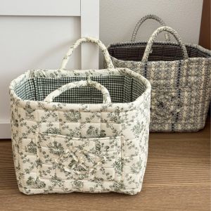 กล่องเก็บของ ดูดี ที่เก็บขนม ตะกร้าเก็บของ การระบายอากาศ ที่เก็บของแบบพับได้ วัสดุที่สะดวกสบาย