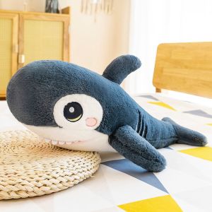 🎉Ready Stock Stuff Shark Plush Toy Adult Decoration Pillow Kids Sleeping Pillow 45 cm Shark Plush Pillow Kids Children