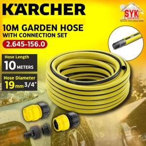 SYK KARCHER 26451560 10M 3/4" 19mm Primo Flexi Hose Connector Nozzle Set Garden Hose Water Supply Hose Kit