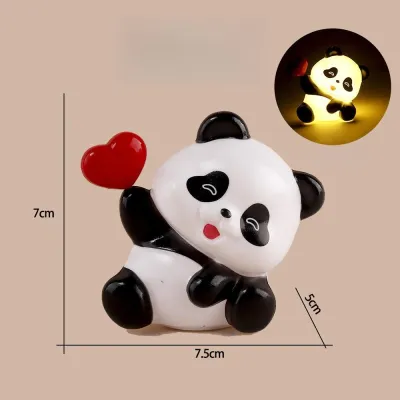 3D Cartoon Panda Night Lamp – Bedroom Ambient Light & Desktop Ornament Birthday Gift Eye Protection Sleeping Lamp