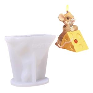 Mouse Cheese Silicone Molds for Handmade Soap Gypsum Decoration Epoxy Resin Molds Chocolate Fondant Molds