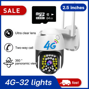 JMStyle  2 years replacement CCTV Camera Wireless WIFI Connected to Mobile Phone 4G Remote Monitoring Home Outdoor 360°Panorama HD Night Vision Monitor With Audio and Speaker APP