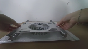 Ergonomic Laptop Coolers Pad Laptop Stand Cooling Pad With Aluminum Surfaces Quiet Operation MultiAngle Laptop Stand