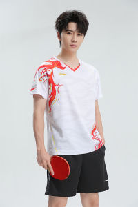 2025 New Pro Badminton Jersey Shirts Quick Dry Tournament Training Wear Custom Logo Printing 229