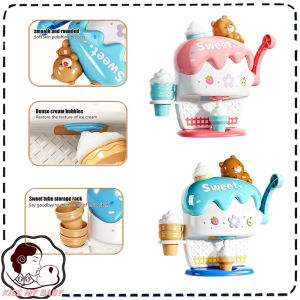 Kids Bubble Foam Machine Simulation Ice Cream Bubble Maker Bathing Bath Toys Delicate Supplies for Sensory Play