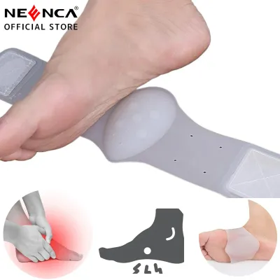 NEENCA 1Pair Arch Support Brace - Non-Slip Sole Foot Arch Support Plantar Fasciitis Heel Pain Aid Feet Care Absorb Shock Cushion