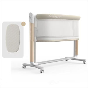 Smart Electric Baby Cradle Crib Multi-functional Rocking Bed Newborn Swing Cot With Remote Control Splicing Big Bed 6-Speed Height Adjustment Sleep Shaker Bed 婴儿床摇篮