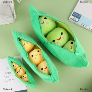[COD] Biubiuni Cute Bean 3 Peas In A Pod Plush Toy Soft Throw Sleeping Pillow Stuffed Toys Home Decortion