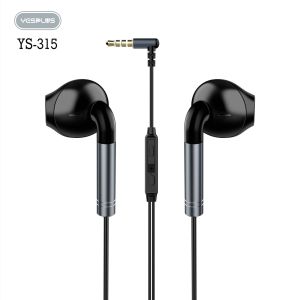 YESPLUS YS-315 Headset/Handsfree Earphone+Mic Metal In-Ear High Definition Cable