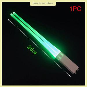[PureZone] 1 PCS LED Lightsaber Luminous Chopsticks Detachable Washable Reusable Free Tableware For Kitchen Dinner