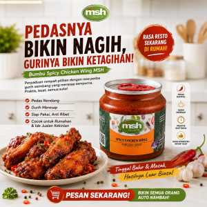Bumbu Spicy Chicken Wing 190 gr  Bumbu Spicy Premium  Bumbu Spicy Tanpa Pengawet