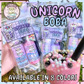 UNICORN MILKTEA BOBA MINI SLIME KIT BY SLIME FAIRY. 
