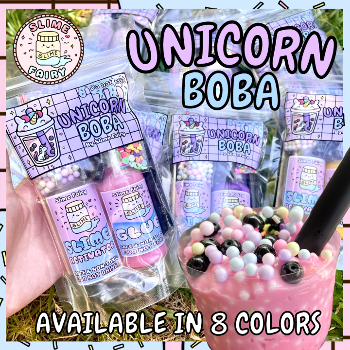 UNICORN MILKTEA BOBA MINI SLIME KIT BY SLIME FAIRY