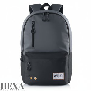 Tas Ransel Gendong Punggung Backpack Pria Cowok Laptop Sekolah Remaja Distro Abu Abu Murah INF 767