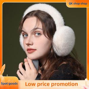✨QK shop✨ Plush Earmuffs Warm Wind-resistant Antifreeze Ear Protection Earmuffs Comfortable Soft Plush Earmuffs Decorative Earmuffs
