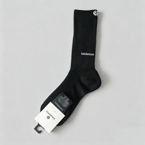 New summer womens socks LU Niche thin mercerized cotton versatile high socks one pair of stacked socks