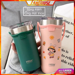 Ly giữ nhiệt Tyeso Tumbler chính hãng 550ml bình nước Tyeso inox 304 an toàn sức khoẻ Fan House khắc tên theo yêu cầu
