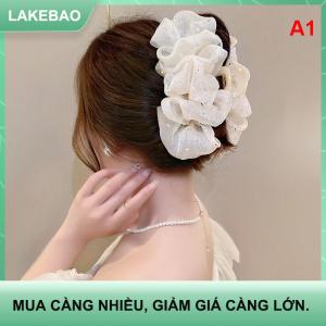 【LAKEBAO】 Retro mới Bướm lớn đám mây lưới tóc Clip thời trang đuôi ngựa cá mập lấy Clip cô gái Quà Tặng Phụ kiện tóc