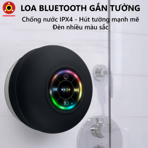 Loa Bluetooth Gắn Tường BTS07 Nhỏ Gọn Bám Tường Chắc Chắn Chống Thấm Nước Âm Thanh Sắc Nét Bass Căng