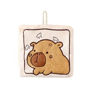 Đáng yêu capybara khăn lau tay mềm mại khăn vi sợi thấm hút nhanh chóng làm khô cho Phòng tắm văn phòng nhà bếp