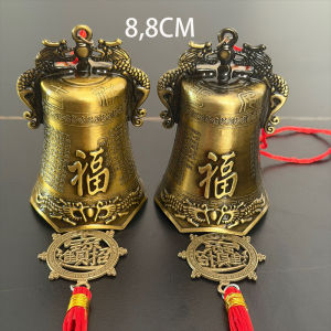 Chuông treo cửa đồng phong thủy tượng Quan Âm trang trí nhà cửa chiêu lộc bình an gia chủ