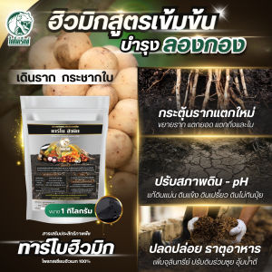 ฮิวมิกลองกอง ฮิวมิกผง ละลายน้ำ99.99% บำรุงดิน บำรุงราก สารปรับสภาพดิน แก้ปัญหาดินเสีย รากพุ่ง  พืชโตไวแข็งแรง  ทาร์โบ ฮิวมิก ตราไดโนเร็กซ์ ขนาด 1 กก.