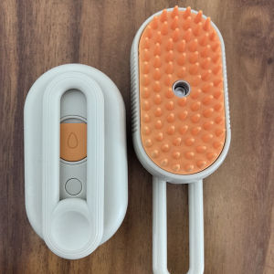 [Pet Steamy Brush] Electric Massage Pet Spa 3 In 1 USB Charging Cat Dog Steamy Spray Grooming Brush Comb Remove Hair