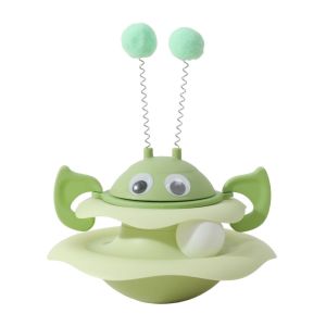 ANANAA Tumbler Structure Cat Turntable Toys Plastic Multi Tier Track Bee Tumbler Toys  Rolling Ball Cat Ball Tower Kitten Exercise