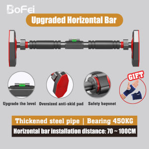 200KG Door Way Pull Up Bar Adjustable 60-100CM Gym Mounted Chin Up Bar Doorway Exercise