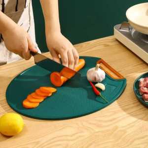 Dapur potong sayur Talenan Hijau Bulat 32 CM Cutting Board Talenan PE Anti Jamur