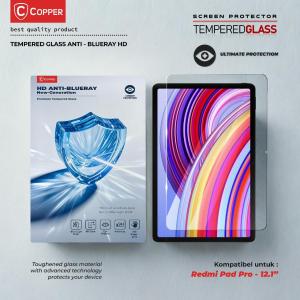 COPPER New Generation Tempered Glass Anti Blueray – HD Clear | Kompatibel untuk Redmi Pad SE - 87" / Redmi Pad SE - 11" / Xiaomi Pad 6 - 11" / Poco Pad Pro - 121" / Redmi Pad Pro - 121"