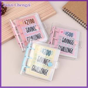 Fanzi เครื่องช่วยออมขนาดเล็กแบบ150-5000USD ประหยัดเงินสมุดงบประมาณโน้ตโน้ตประหยัดเงินท้าทาย
