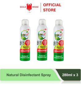 3x - Eagle Brand Naturoil Eucalyptus Disinfectant Spray 280ml