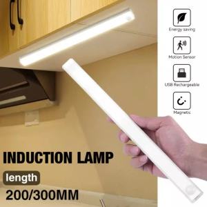 Sports body sensor night light wireless LED light USB charging induction light wardrobe closet light bedroom magnetic night light kitchen light bed foot light