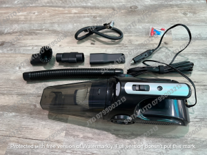 Máy hút bụi cầm tay đa năng kiêm bơm lốp đo áp suất và đèn pin siêu sáng