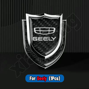 High quality Car Logo Emblem Badge Chrome Sticker 3D Metal Carbon Fiber Car Body Door Rim shielding scratches car logo stickers For Geely Coolray Okavango Azkarra EX7 Emgrand GC9