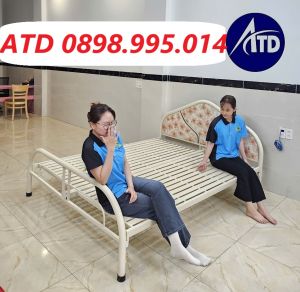 Giường ngủ sắt gia đình rộng 1m6x2m - 1m8x2m- giường sắt giá rẻ tại xưởng hcm