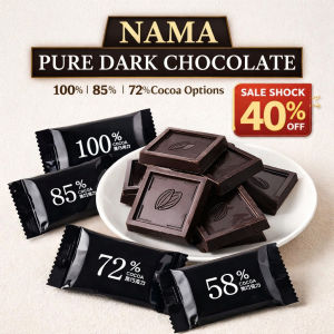 [IN STOCK] NAMA Pure Dark Chocolate – Rich Cocoa Smooth Melt-in-Mouth Premium Quality