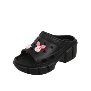 New Fashionable WomenS Summer Outdoor Slippers Thick-Soled Non-Slip Slide Sandals Cute Cartoon Piglet Sandals For Women
