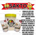 100g,200g,500g Sakto Handfeed Formula with Handfeeding Syringe Hand Feed for pet birds. 