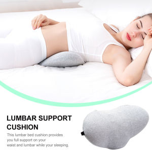 Memory Foam Lumbar Pillow Rollable Waist Massage Back Pillow Pregnant Waist Pad Bed Sleeping Pillow for Car Home Office