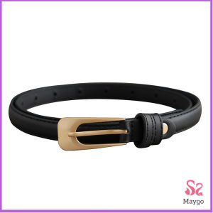 เข็มขัด​ผู้หญิง เข็มขัดแฟชั่น หนัง PU สำหรับผู้หญิง แนววินเทจ เข็มขัด Belt