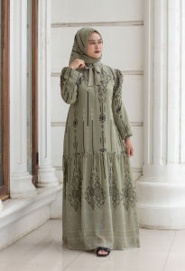 gamis meriza terbaru mewah dan elegan