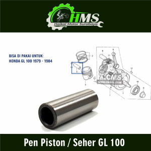 Pen Piston / Seher GL 100 - Pin Klip Clip Piston Leher Seker Honda CB K3 GL100 GL Cepek